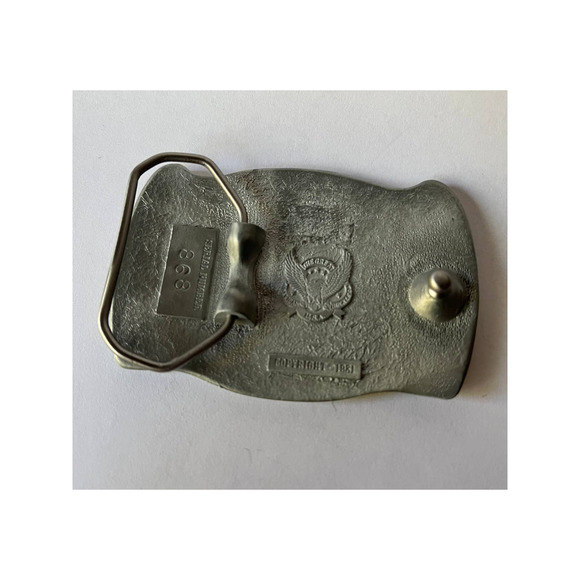 Mason Aqua Blue Epoxy Belt Buckle - Picture 2 of 13